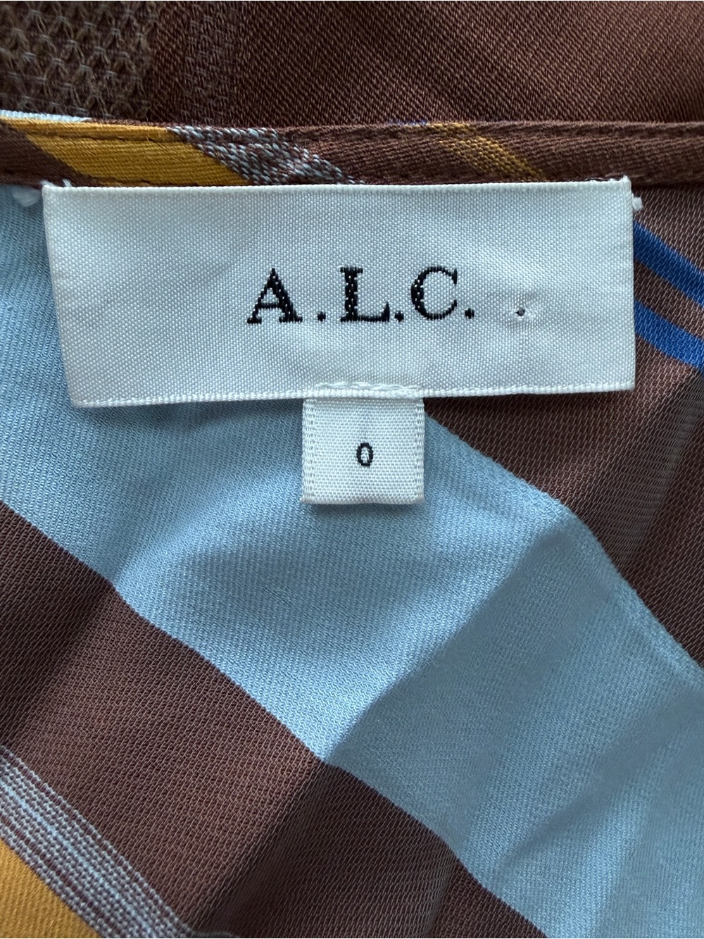 A.L.C. Lauren Dress, featuring a variegated striped pattern - Picture 5 of 5